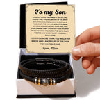Gift for Son from Mother – Graduation, Christmas – Love You Forever Bracelet