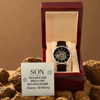 Birthday Gift for Son - You're one of a kind - Men's Openwork Watch