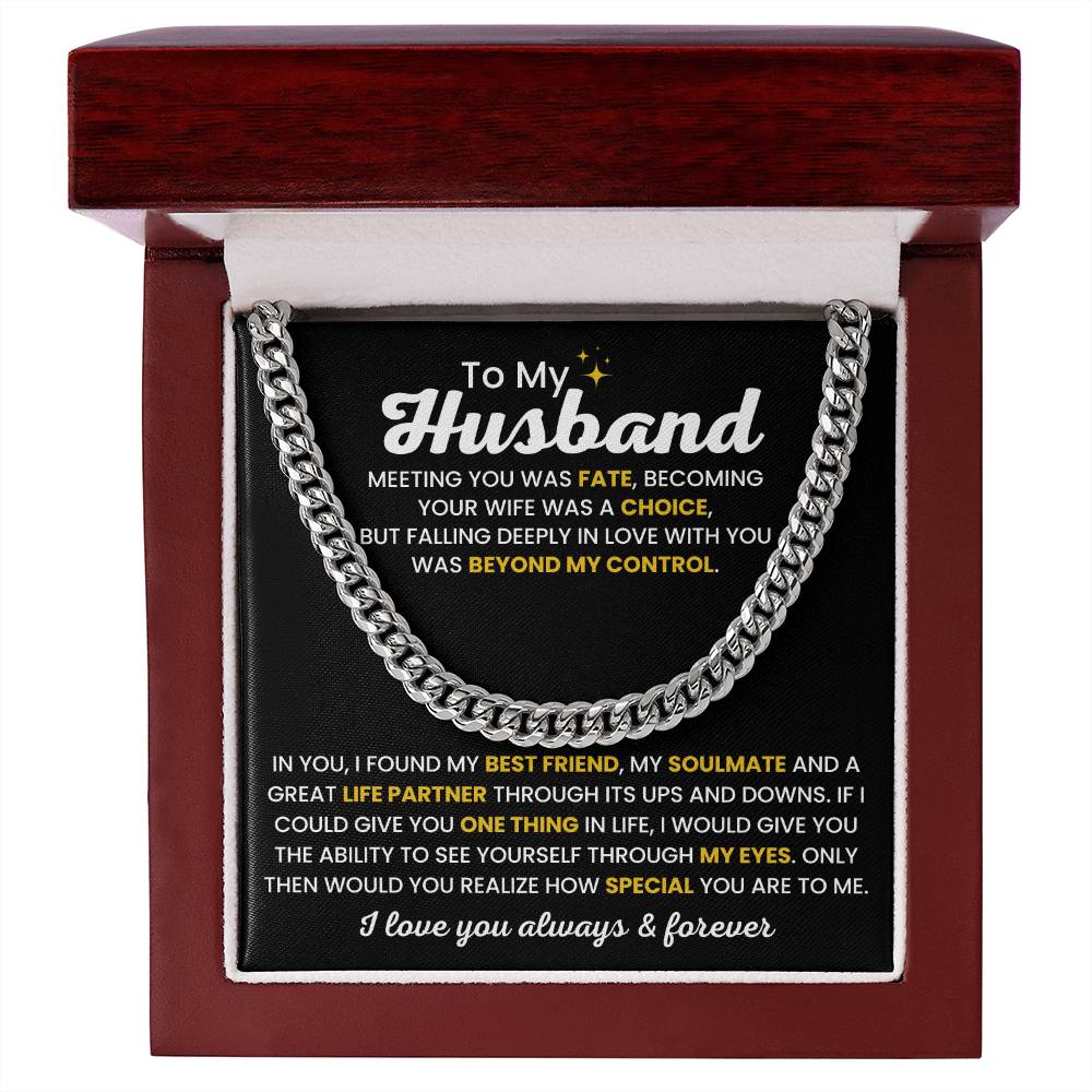 Jewelry Gift for Husband from Wife - Meeting you was fate - Birthday & Valentine’s Day for Him
