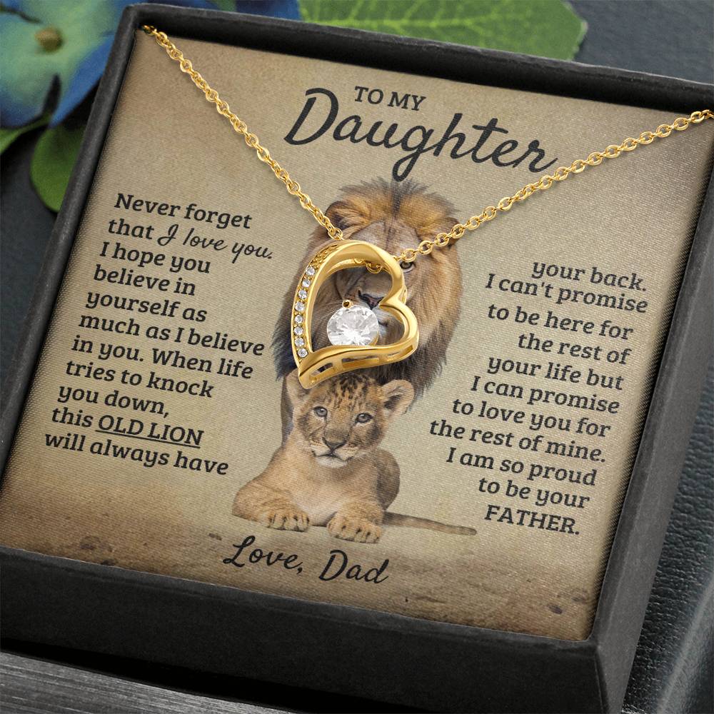 To My Daughter - I'm Proud To Be Your Father - Forever Love Necklace