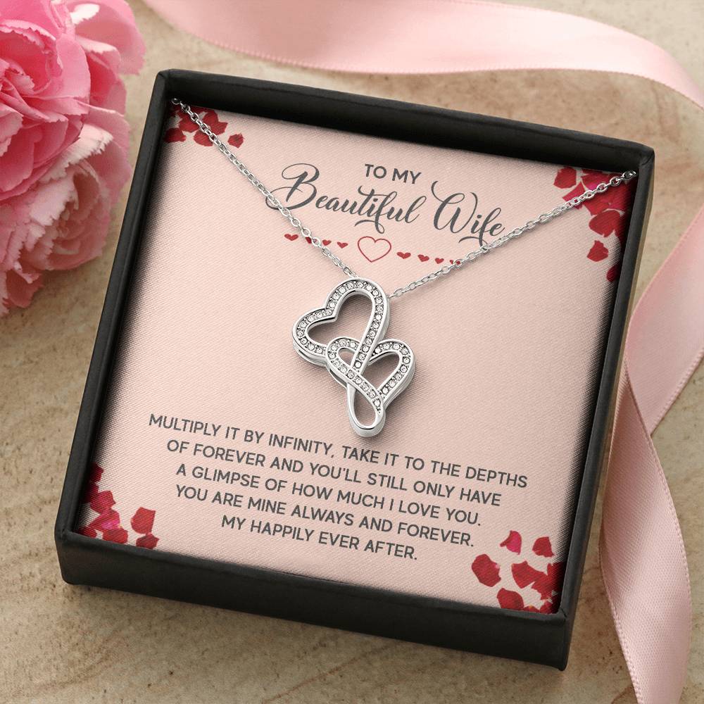 Just Because Gift for Wife - Romantic Jewelry from Husband - Heart-to-heart Pendant Necklace