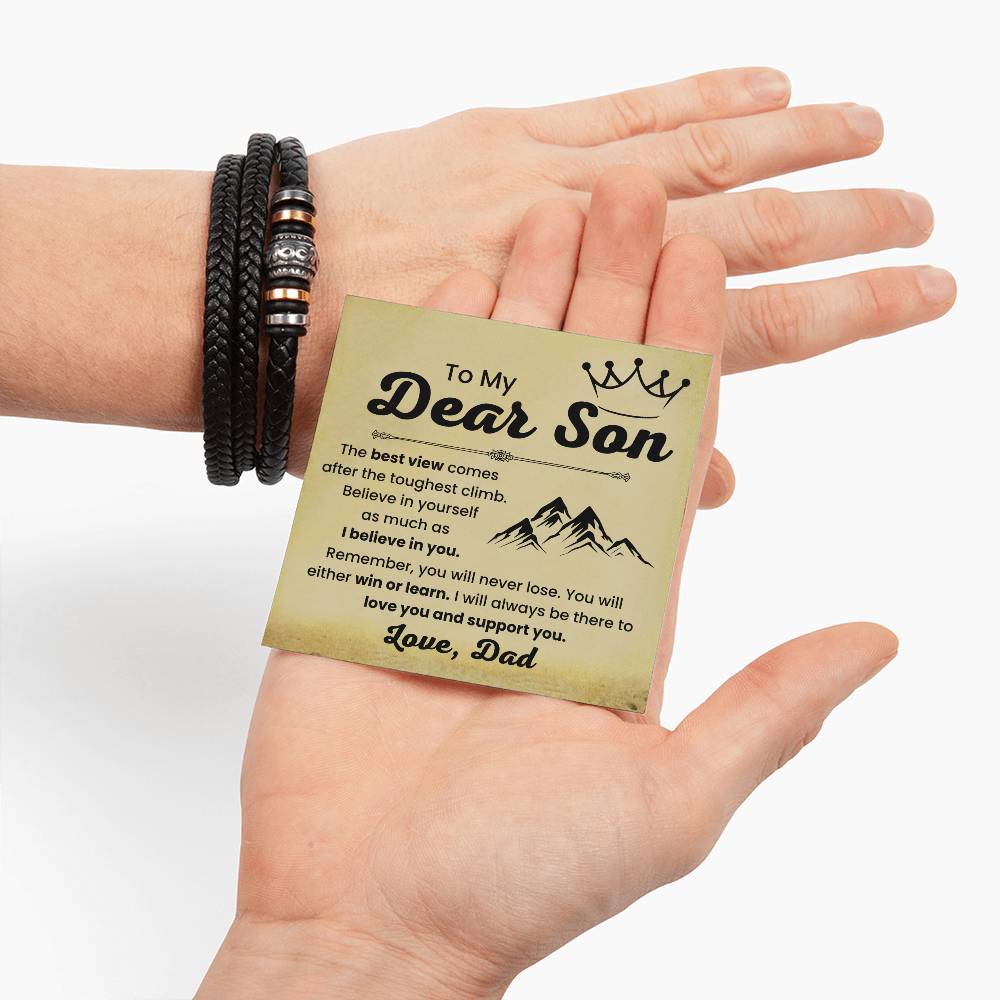 Dad to Son – Holiday, Birthday Gift – Love You Forever Bracelet