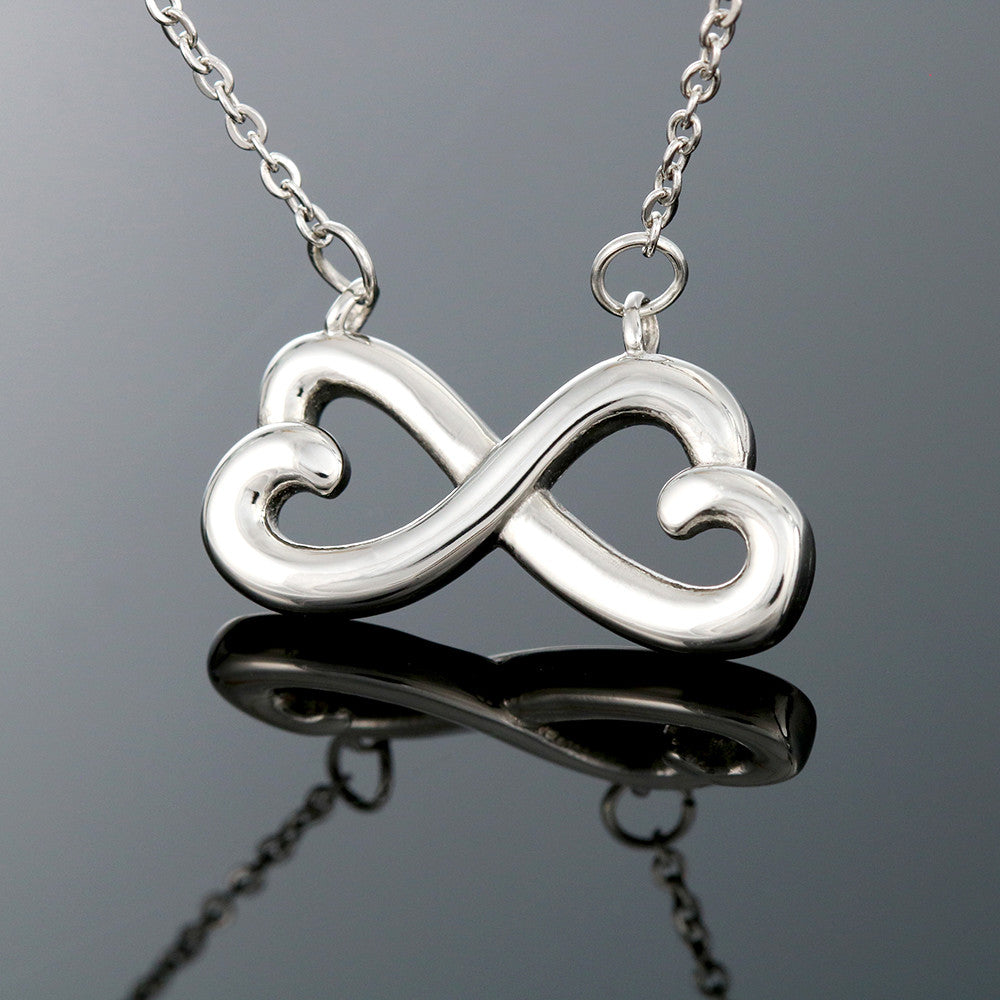 To My Loving Mom Gift from Daughter - I am so lucky to have you as my mother- Endless Love Necklace