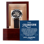 Men's Openwork Watch for Grandson from Grandma