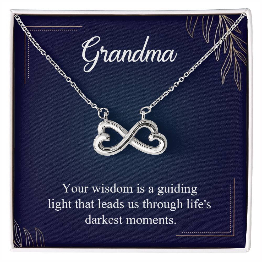 Gift for Grandma - Life's Darkest Moments - Endless Love Necklace