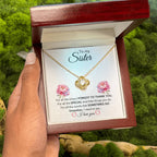 To My Sister - For All The Times I Forgot To Thank You - Gift for Sister - Love Knot Necklace