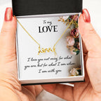 To My Love Gift - Scripted Love Necklace - Perfect Gift for Soulmate