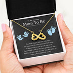 To An Amazing Mama To Be - A brand new miracle to call your own - Endless Love Necklace - Unique Gift for New Mom
