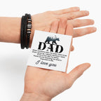 Gift for Dad from Son - I want to be a man like my father - Love You Forever Bracelet