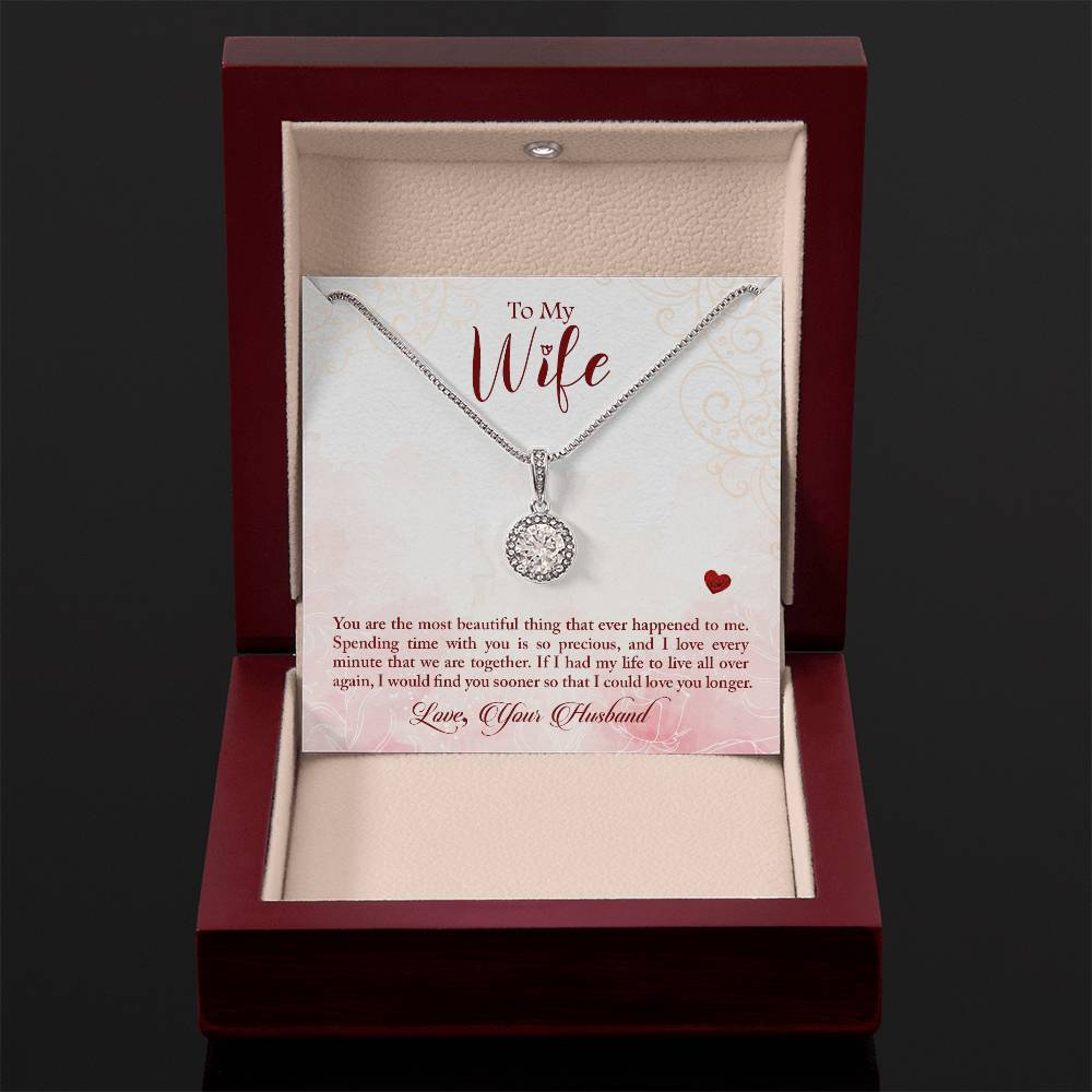 To My Wife Necklace - Unique Emotional Jewelry from Husband for Anniversary, Valentine’s Day & Holiday Gifting - Eternal Hope Necklace