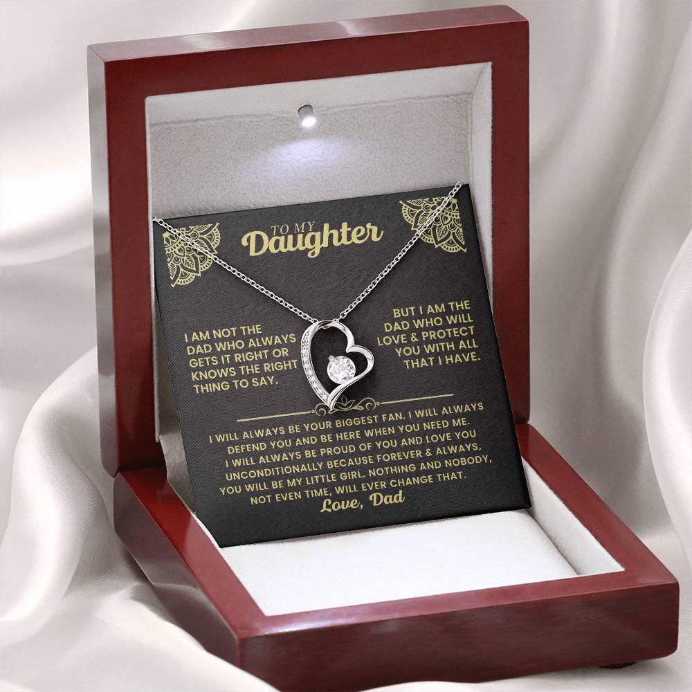 To My Daughter - I Will Always Be Your Biggest Fan - Forever Love Necklace