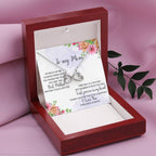To My Mom - Thank You For The Love & Support - Endless Love Necklace - Gift for Mom