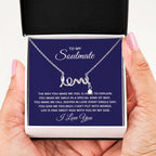 To My Beautiful Soulmate Necklace - Soulmate Necklace Gift for Her for Celebration Days - Scripted Love Necklace