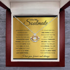 To My Soulmate Necklace - Special Gift for Birthday & Valentine’s Day - Crown Pendant Necklace