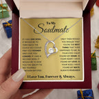 To My Soulmate Necklace - Soulmate Jewelry Gift for Valentine’s Day, Birthday & Romantic Celebrations - Forever Love Necklace