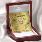 To My Soulmate Necklace - Romantic Gift for Special Occasions & Just Because Love - Interlocking Hearts Necklace