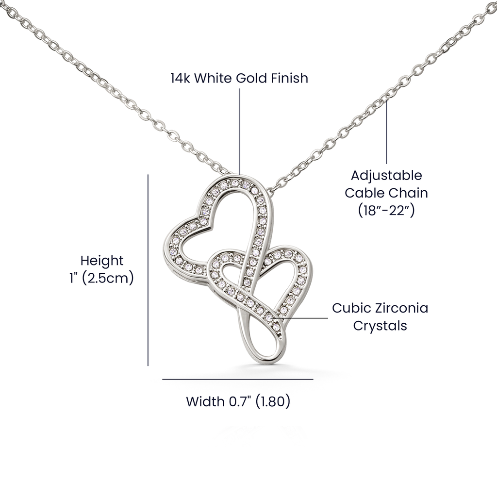 To My Gorgeous Wife - Every time I see you - Heart-to-heart Pendant Necklace