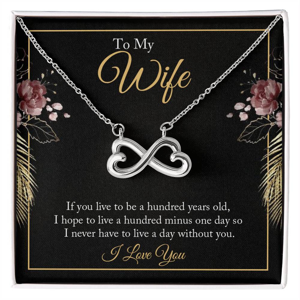To My Wife Necklace - Heartwarming Gift from Husband for Birthday, Anniversary & Valentine’s Day - Endless Love Necklace