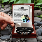 Dad - In your arms, I found comfort - Love You Forever Bracelet for Father