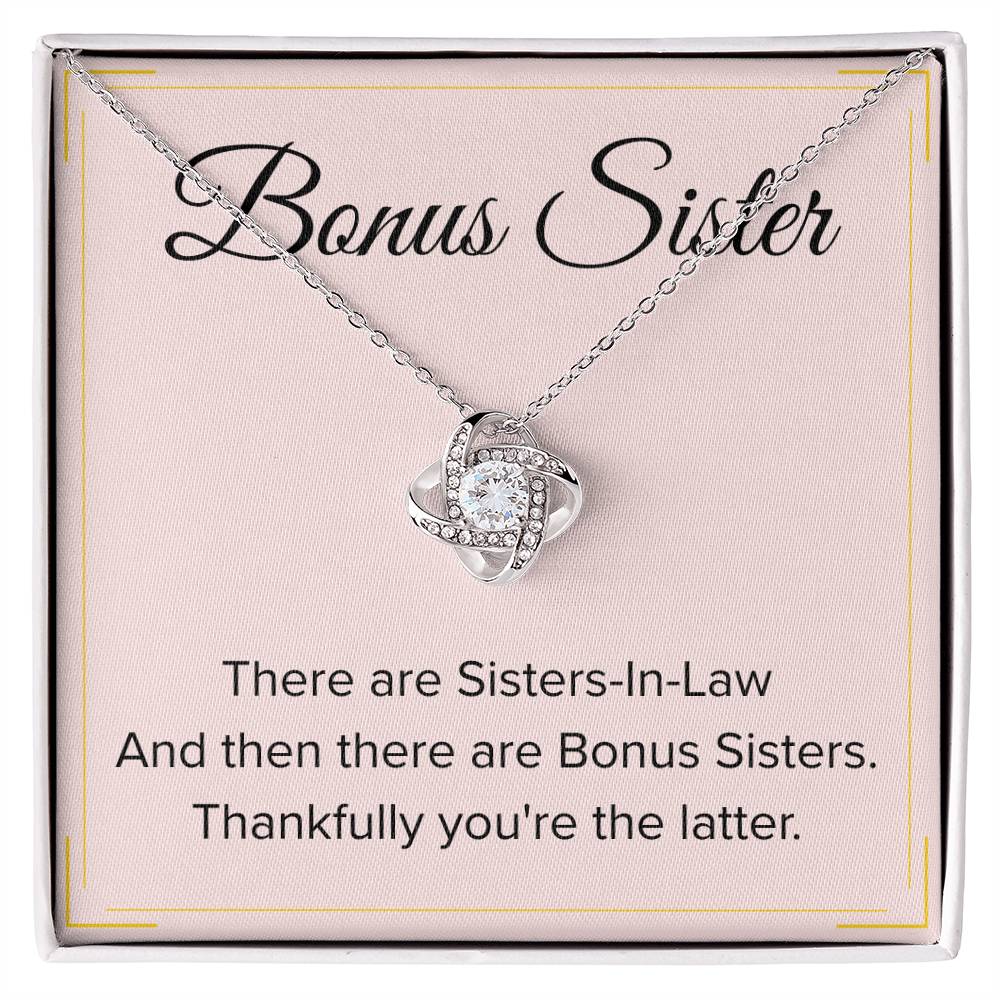 Bonus Sister Necklace Gift - Love Knot Necklace