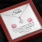 To My Sister - For All The Times I Forgot To Thank You - Gift for Sister - Alluring Beauty Necklace