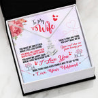 To My Wife Necklace - Romantic Jewelry Gift from Husband for Anniversary, Birthday & Valentine’s Day Surprise Moments - Anchor Pendant Necklace