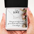 To My Love Gift - Scripted Love Necklace - Perfect Gift for Soulmate