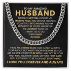 Husband Gift from Wife - The Day I Met You - Cuban Link Chain