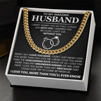 Romantic Husband Gift from Wife - I can't life without you - Cuban Link Chain
