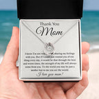 Thank You Mom - You Are My World - Lucky In Love Necklace - Best Gift For Mom