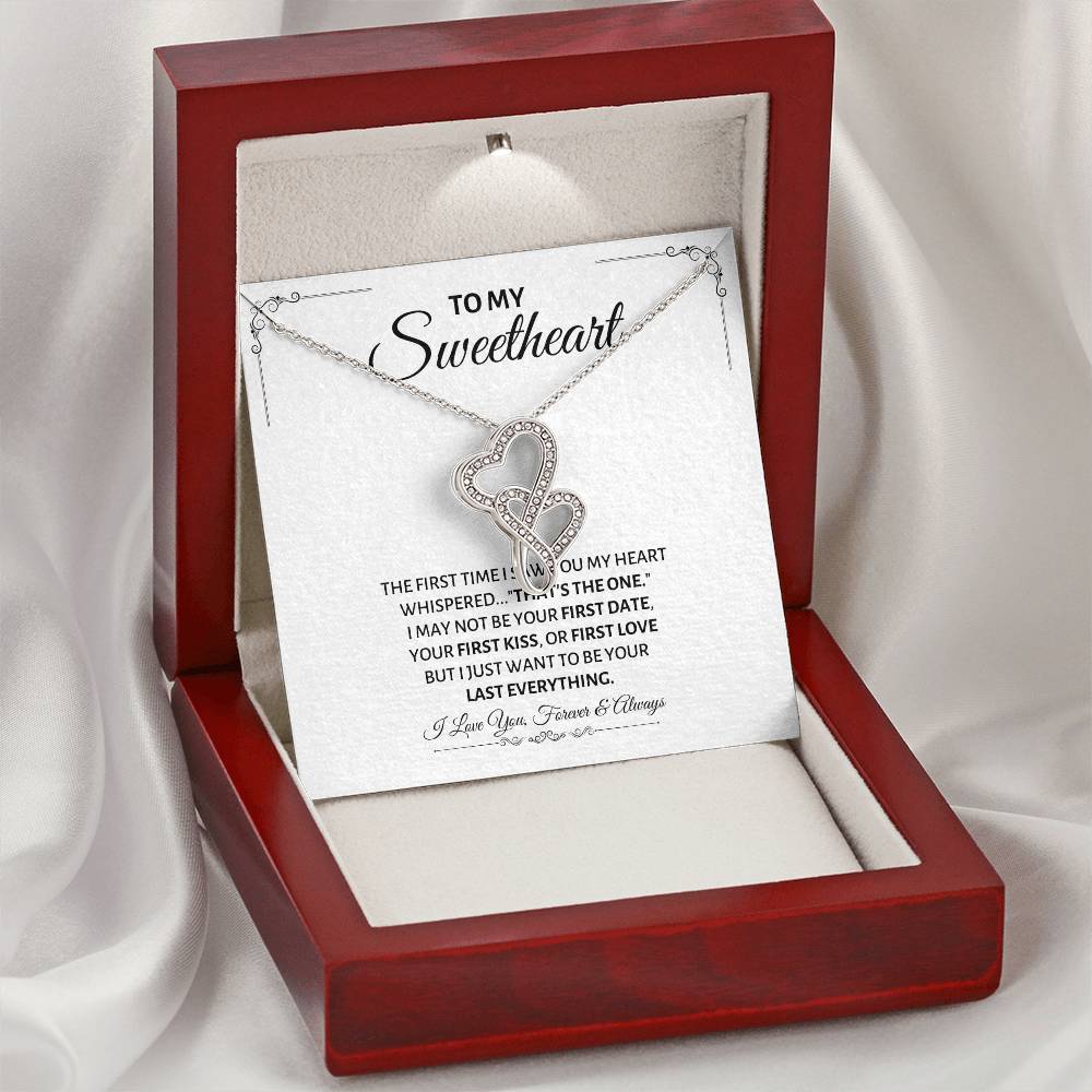 To My Sweetheart Necklace - Gift for Love on Valentine’s Day & Special Days - Heart-to-heart Pendant Necklace