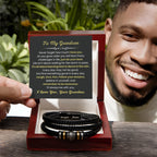 To My Grandson Bracelet – Birthday, Graduation, Christmas Gift from Grandma – Love You Forever Bracelet